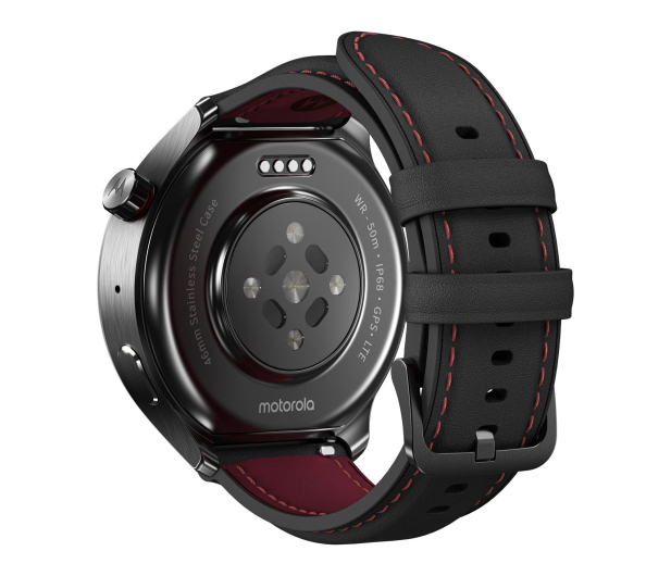 Motorola moto watch ultra Black Silicone + Black Leather - 1615944 - zdjęcie 9